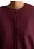 Marc O'Polo DENIM Strickjacke mit Polokragen (44161732) dark red melange