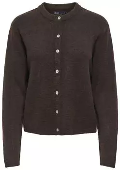 Only ONLSIMONI O-Neck Cardigan Relaxed Fit Melange (15368980) coffee bean