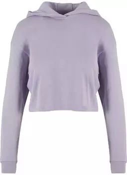 Urban Classics Ladies Oversized Cropped Light Terry Hoodie Sweatshirt (TB6854-14120) dusty lilac