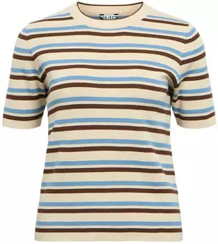 Object Collectors Item OBJThess Pullover (23043510) creme/azur/schoko