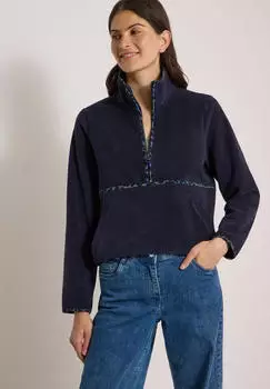 Cecil Fleece-Pullover mit Leo-Details (B303985) schwarz