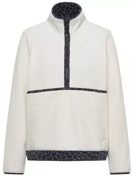 Cecil Fleece-Pullover mit Leo-Details (B303985) white