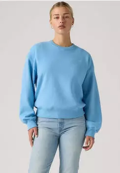 Levi's Everyday Crew Sweatshirt (0082J) alaskan blue brushed fleece