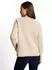 Tom Tailor Knit Plaited Rib Crewneck Sweater beige white structure