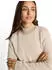 Tom Tailor Knit Plaited Rib Crewneck Sweater beige white structure