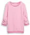 Tom Tailor Denim Basic Sweatshirt mit Raffarm und Streifenmuster (1039980) rosa/hellpink