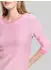 Tom Tailor Denim Basic Sweatshirt mit Raffarm und Streifenmuster (1039980) rosa/hellpink