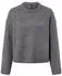 Only ONLSMILLA LS Loose O-Neck Strickpullover, cropped (32360547) dark grey melange