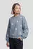 Only ONLRica Pullover Regular Fit dusty blue pattern:birch/mel/dots
