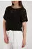 Monari Strick Pullover Ajour Regular Fit (72060054) schwarz/braun