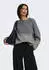 Jacqueline de Yong DINA L/S ON FAROE ISLAND PULLOVE KNT Strickpullover (28673926) dark grey melange detail:w. oatmeal faroe jacq.