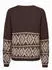 Jacqueline de Yong DINA L/S ON FAROE ISLAND PULLOVE KNT Strickpullover (16312507) coffee bean detail:w. oatmeal faroe jacq.