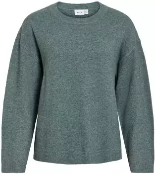 Vila VILIGA Strickpullover Rundhals (14113016) balsam green