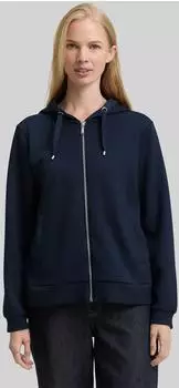 Tom Tailor Hoodie Sweatjacke aus Scuba (1048293) blau