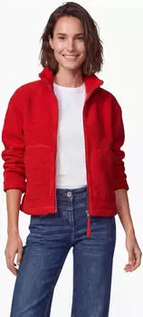 Cecil Teddyjacke mit Stehkragen und Zipper (B254225) flame red