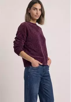 Street One Chenille-Pullover mit U-Boot-Ausschnitt (A30401718104)