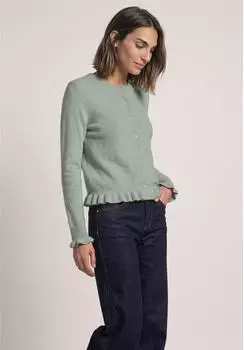Street One Cardigan mit Rundhals und R&uuml;schendetails (A25420718035)