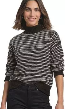 Street One Pullover mit Turtle Neck und Streifenmuster (A30397327874)