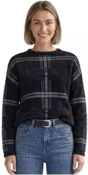 Street One Langarm Pullover mit Karomuster (A30405737873)