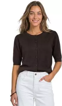Street One Kurzarm Cardigan mit Rundhals und Kn&ouml;pfen (A25418917874)