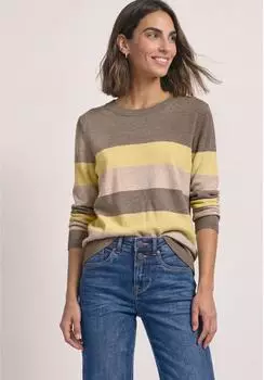 Street One Pullover mit Rundhals und Streifen (A30402737871)