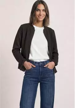 Street One Leichte Sweatjacke mit Struktur und Zipper (A32608917874)