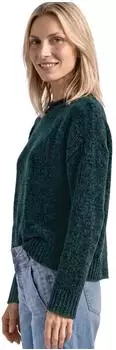 Street One Chenille-Pullover mit U-Boot-Ausschnitt (A30397418099)