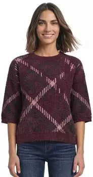 Street One Kurzarm Pullover mit Rundhals und Muster (A30396037820)