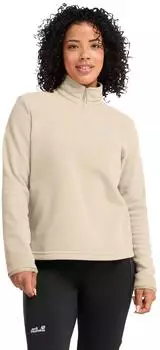 Jack Wolfskin Taunus 100 Hz Women Warmer Fleecepullover Midlayer Half-Zip Damen beige (A65801_A0084)