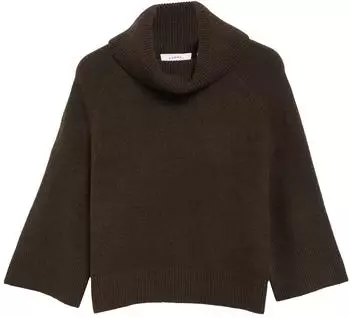 Comma Poncho-Pullover mit weitem Kragen (2184835) braun