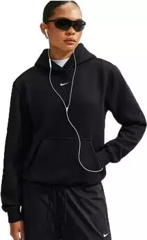 Nike W NK STDO FLC MW STD PO HDY Kapuzensweatshirt Regular Fit (IM8100) total black/sail