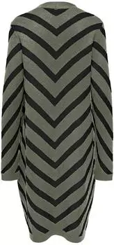 Only ONLELIZA LS Open Cardigan Regular Fit Strickjacke (27206101) lizard stripes:mel/schwarz