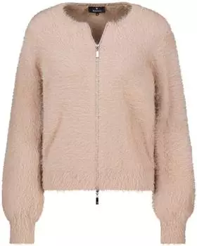 Monari Strickjacke mit flauschiger Haptik (809985) cappuccino