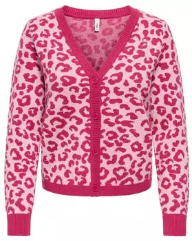 Only Onlleo Ls V-Neck Cardigan KNT Noos (15349819) sangria