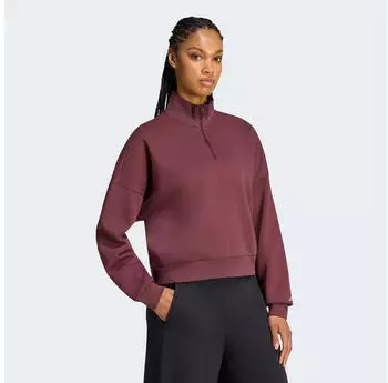 Adidas Polar Fleece Quarter-Zip Sweatshirt (KY5509) mauve/beere