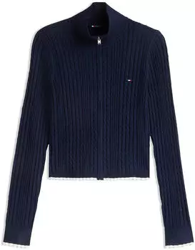 Tommy Hilfiger Knit Cardigan (DW0DW23355) navy/wei&szlig;