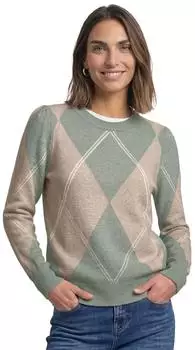 Street One Langarm Pullover mit Argyle-Muster (A30397038035)