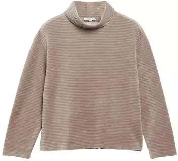 s.Oliver Fließendes Sweatshirt aus Cord-Jersey braun 2182279.9625.