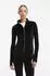 HUGO Extra-slim-fit zip-through top in stretch velvet - Style Dygym_B 50568278 Schwarz