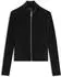 HUGO Extra-slim-fit zip-through top in stretch velvet - Style Dygym_B 50568278 Schwarz