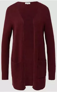 s.Oliver Weiche Strickjacke mit aufgesetzten Taschen (2168796) rot