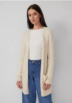 s.Oliver Weiche Strickjacke mit aufgesetzten Taschen (2168796) beige meliert