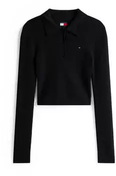 Tommy Hilfiger TJW Essential Polo Sweater Slim Fit (DW0DW21829) schwarz