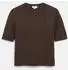 s.Oliver Strickpullover Regular Fit Feinstrick Rundhalsausschnitt Kurzarm (2181329) braun