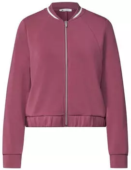 Street One Langarm Jacke im Silk-Look mit Zipper (A325673) dark clouded blush