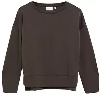 Comma Weiches Sweatshirt mit Faltendetail (2182453) braun