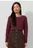 s.Oliver Pullover mit Rippstruktur und Rollkanten rot 2182066.39W0.