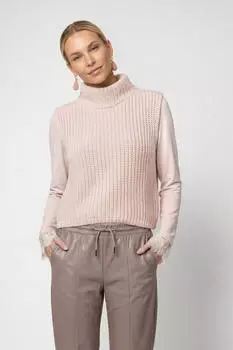 Monari Pullover Weste Regular Fit mit Stehkragen (809984) rosewater