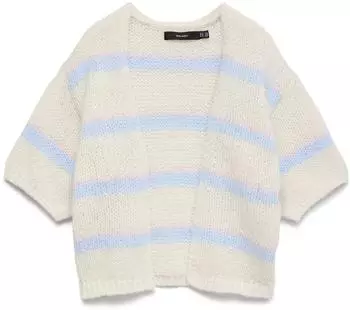 Vero Moda Vmmaybe Ls Open Cardigan Noos (10348316) birch/cashmere blue/parfait pink