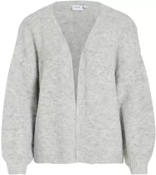 Vila LAMPE Open Strickjacke, Regular Fit (32175119) graumeliert